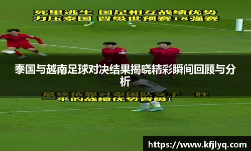泰国与越南足球对决结果揭晓精彩瞬间回顾与分析